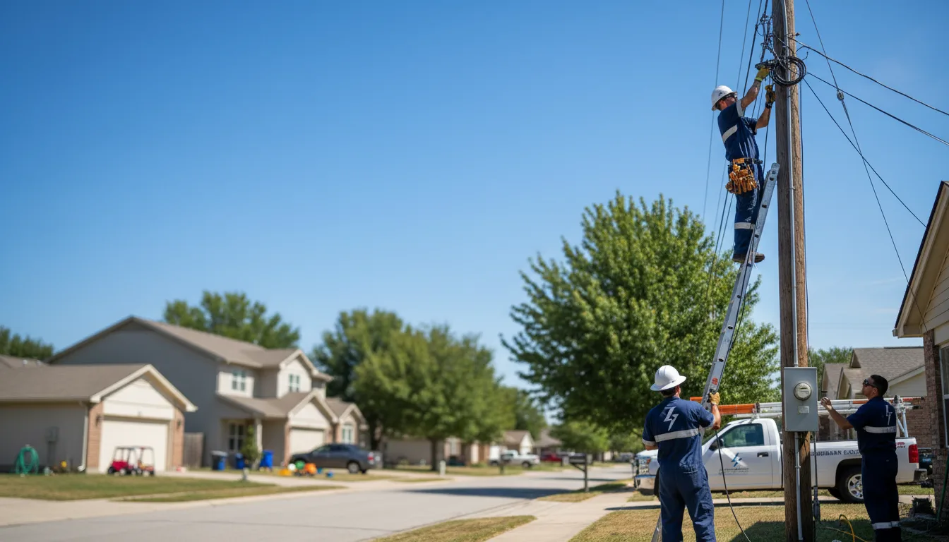 Residential electrician providing installation services in Burnett, WI